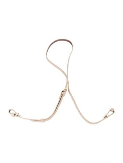 Pre-owned Cafuné Leather Bag Strap W/tags In Brown