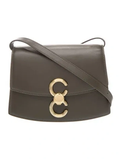Pre-owned Cafuné Leather Crossbody Bag In Green
