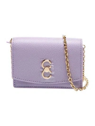 Pre-owned Cafuné Leather Crossbody Bag Mini W/ Tags In Purple