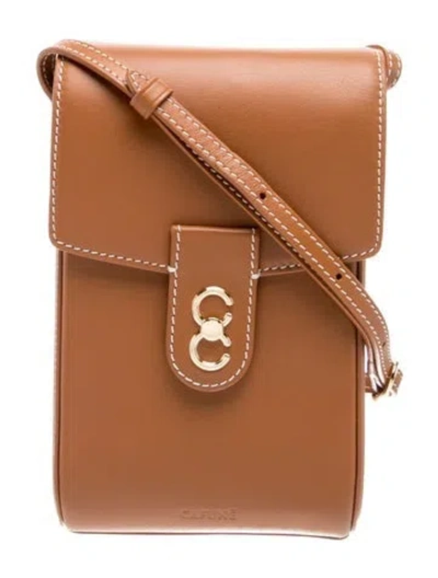 Pre-owned Cafuné Leather Crossbody Bag W/ Tags In Brown