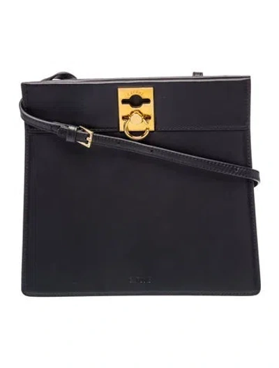 Pre-owned Cafuné Leather Shoulder Bag In Black