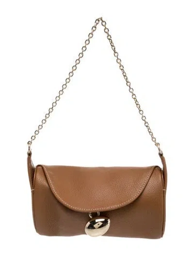 Pre-owned Cafuné Leather Shoulder Bag In Brown