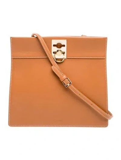 Pre-owned Cafuné Leather Shoulder Bag In Brown