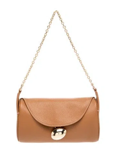 Pre-owned Cafuné Leather Shoulder Bag In Brown