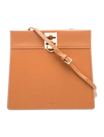 Pre-owned Cafuné Leather Shoulder Bag In Brown