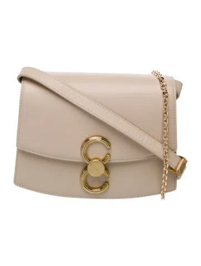 Pre-owned Cafuné Leather Shoulder Bag In Neutral