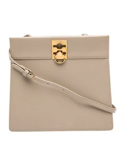 Pre-owned Cafuné Leather Shoulder Bag In Neutral