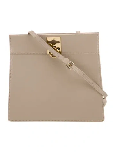 Pre-owned Cafuné Leather Shoulder Bag In Neutrals