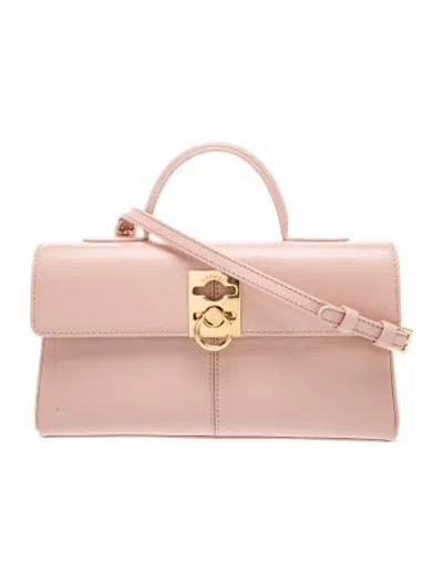 Pre-owned Cafuné Leather Shoulder Bag In Pink