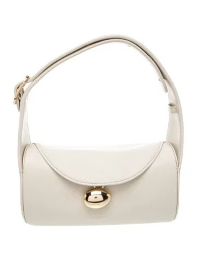 Pre-owned Cafuné Leather Top Handle Bag In Neutrals