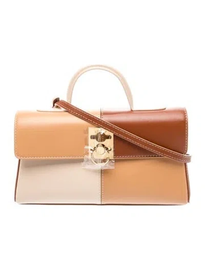 Pre-owned Cafuné Leather Top Handle Bag W/ Tags In Brown