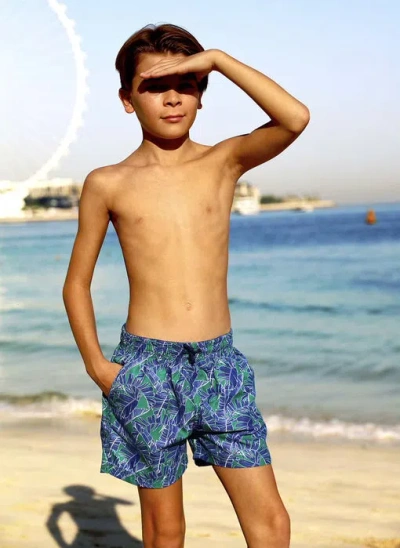 Caha Capo Boys Boardshort Rain Forest Green