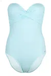 Caha Capo Brigitte One Piece White Cubatex In Blue