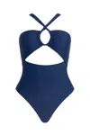 Caha Capo Charlotte Keyhole One Piece Blueberry Navy