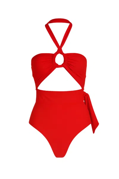 Caha Capo Charlotte Keyhole One Piece Red