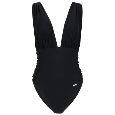 Caha Capo Elle Plunge One Piece Black