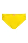 Caha Capo Janice Rouched Bikini Bottom Yellow