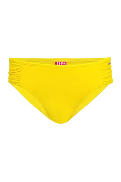 Caha Capo Janice Rouched Bikini Bottom Yellow