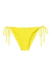 Caha Capo Louise Frill Tie Side Bottom Yellow