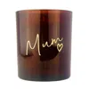 Cahm Brown / Gold / Neutrals Mother's Day Luxury Candle - Peony, Rose & Oud In Brown