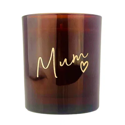 Cahm Brown / Gold / Neutrals Mother's Day Luxury Candle - Peony, Rose & Oud