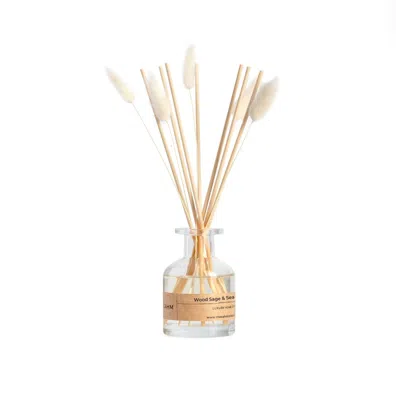 Cahm Neutrals / Blue Wood Sage & Sea Salt Reed Diffuser - Clear
