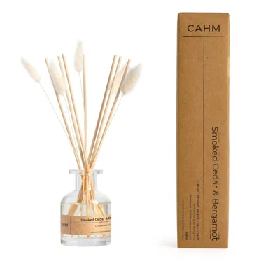 Cahm Neutrals / White Smoked Cedar & Bergamot Luxury Reed Diffuser - Clear
