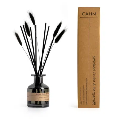 Cahm Smoked Cedar & Bergamot Luxury Reed Diffuser - Black