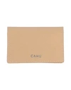 Cahu Man Document Holder Beige Size - Leather
