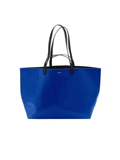 CAHU MEDIUM PERMANENTE COLLECTION LE PRATIQUE TOTE BAG,PMDB.N DARK BLUE BLACK