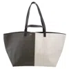 Cahu The Practical Two-toned Tote Bag In Grey