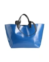 Cahu Woman Handbag Blue Size - Pvc - Polyvinyl Chloride In Blue