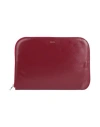 Cahu Woman Handbag Burgundy Size - Textile Fibers In Red