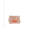 CAI & JO CORDUROY POUCH IN PALE PINK FROM