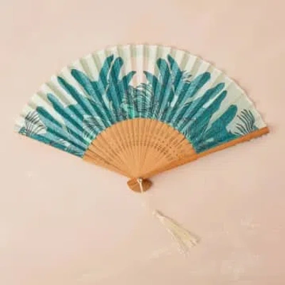 Cai & Jo Small Folding Fan In Multi