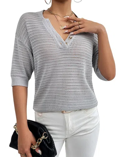 Caifeng Blouse In Grey