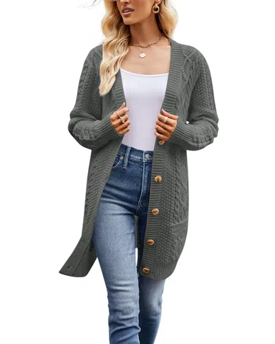 Caifeng Cardigan In Gray