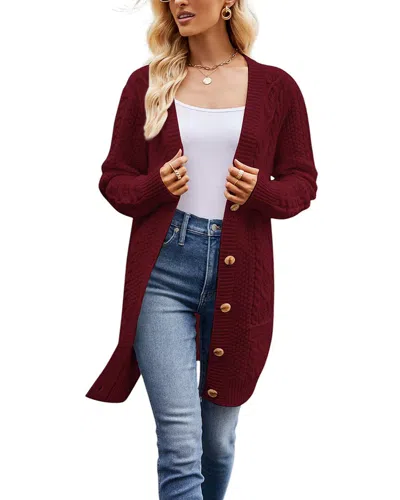 Caifeng Cardigan In Red