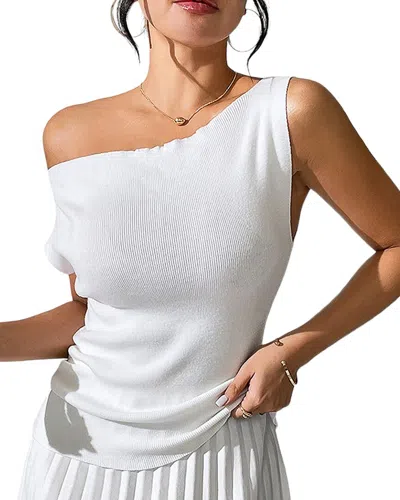 Caifeng Top In White
