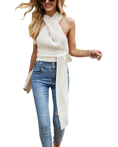 Caifeng Top In White