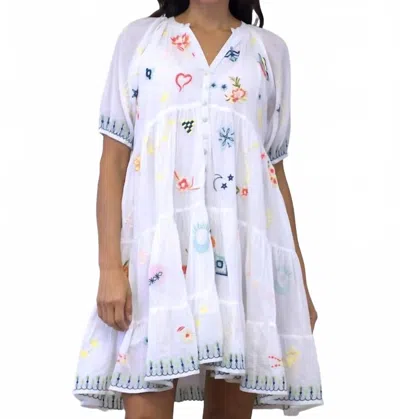 Caite & Kyla Aryn Dress In White