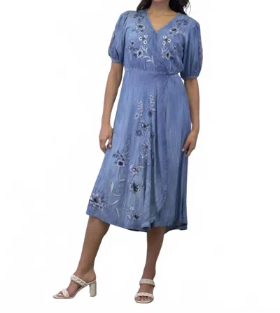 Caite & Kyla Aura Dress In Blue