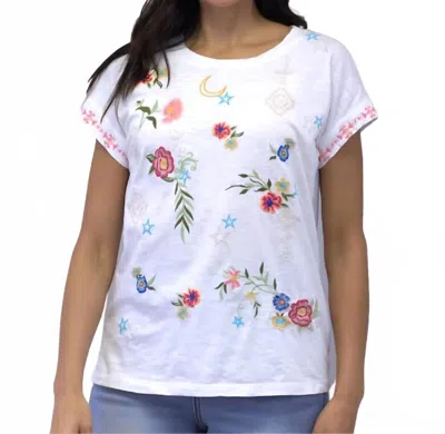 Caite & Kyla Dahna Tee In White