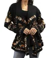 Caite & Kyla Kris Jacket In Black In Black