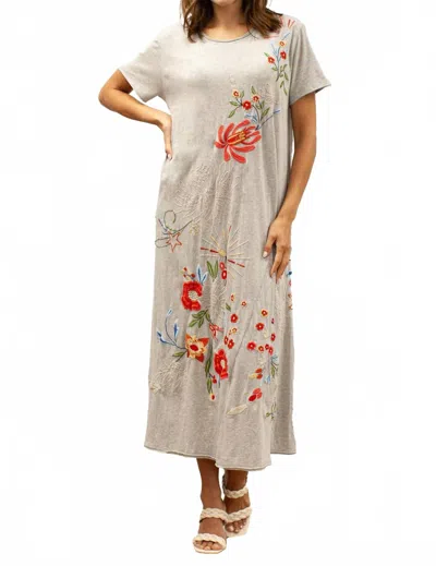 Caite & Kyla Layla Dress In Heather Grey In Gray