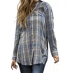 Caite & Kyla Pilar Tunic Shirt In Blue In Blue