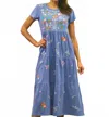 Caite & Kyla Women's Sol Dress In Provence Blue In Multi