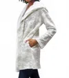 Caite & Kyla Wren Long Sleeve Jacket In Camouflage In White