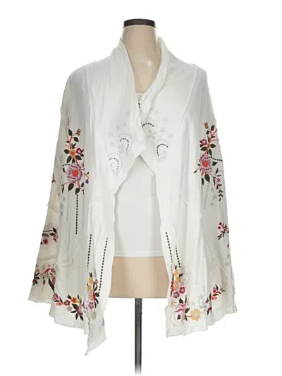 Caite Cardigan Sweater In White