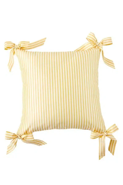 Caitlin Wilson Design Caitlin Wilson Noelle Bow Pillow In Yellow